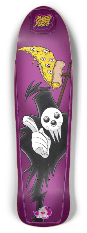Pizza Reaper- Plastic Pizza Collab Retro Rocket Skateboard