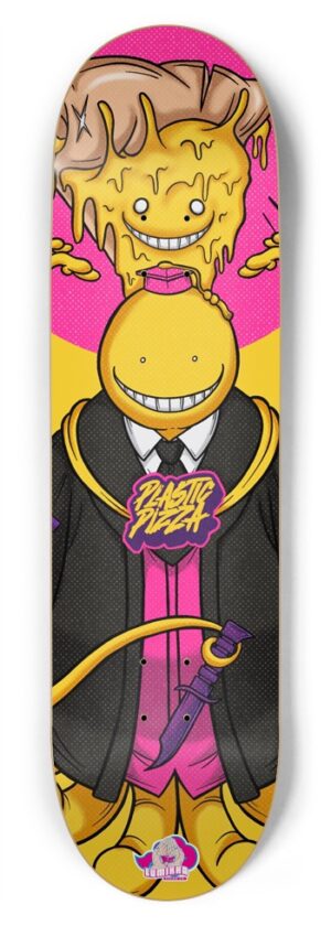 Assassination Classroom Plastic Pizza Collar 8-3/4 Inch Skateboard